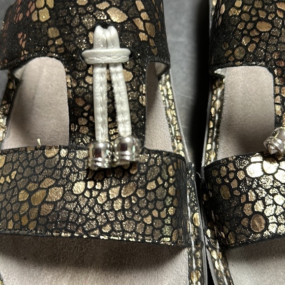 ALGERIA Pen-780-X Black and Silver Sandal Sz 40 (9.5-10) - Picture 6 of 13